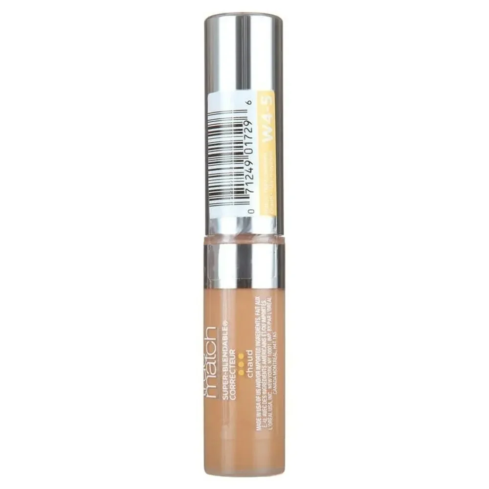 L'Oreal Paris True Match Concealer, Liquids, Light Medium W4-5, 0.17 fl oz